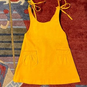 1970's Girls Vintage French-made unworn Amazing Cotton Backless Sundress size 6